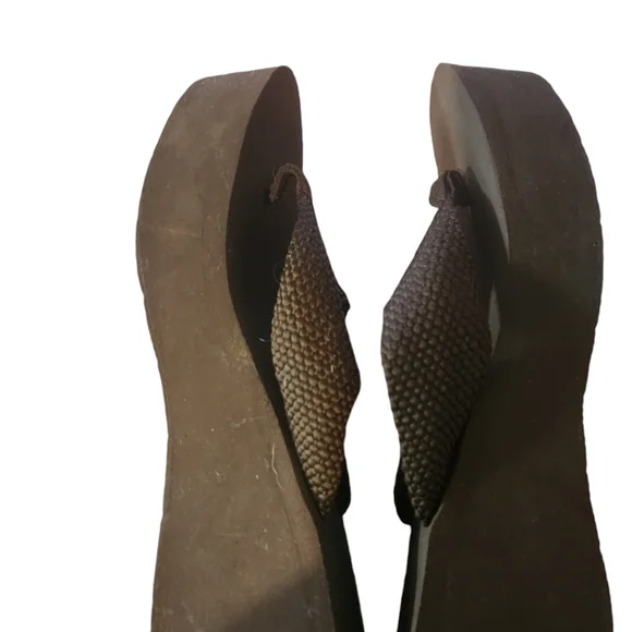 Rocket Dog Brown Platform Flip-flop Sandals size 9 - Picture 3 of 4